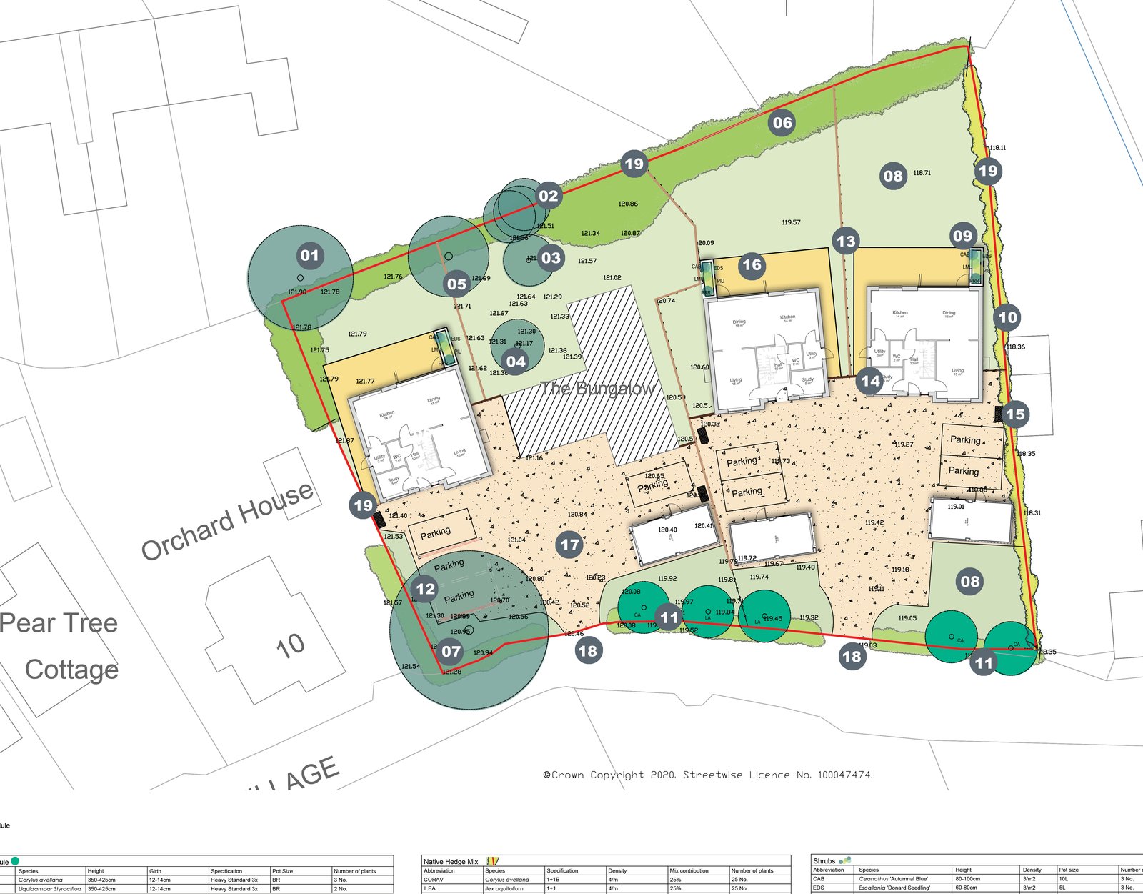 Landscape plan for a small rural residential plot — case study image