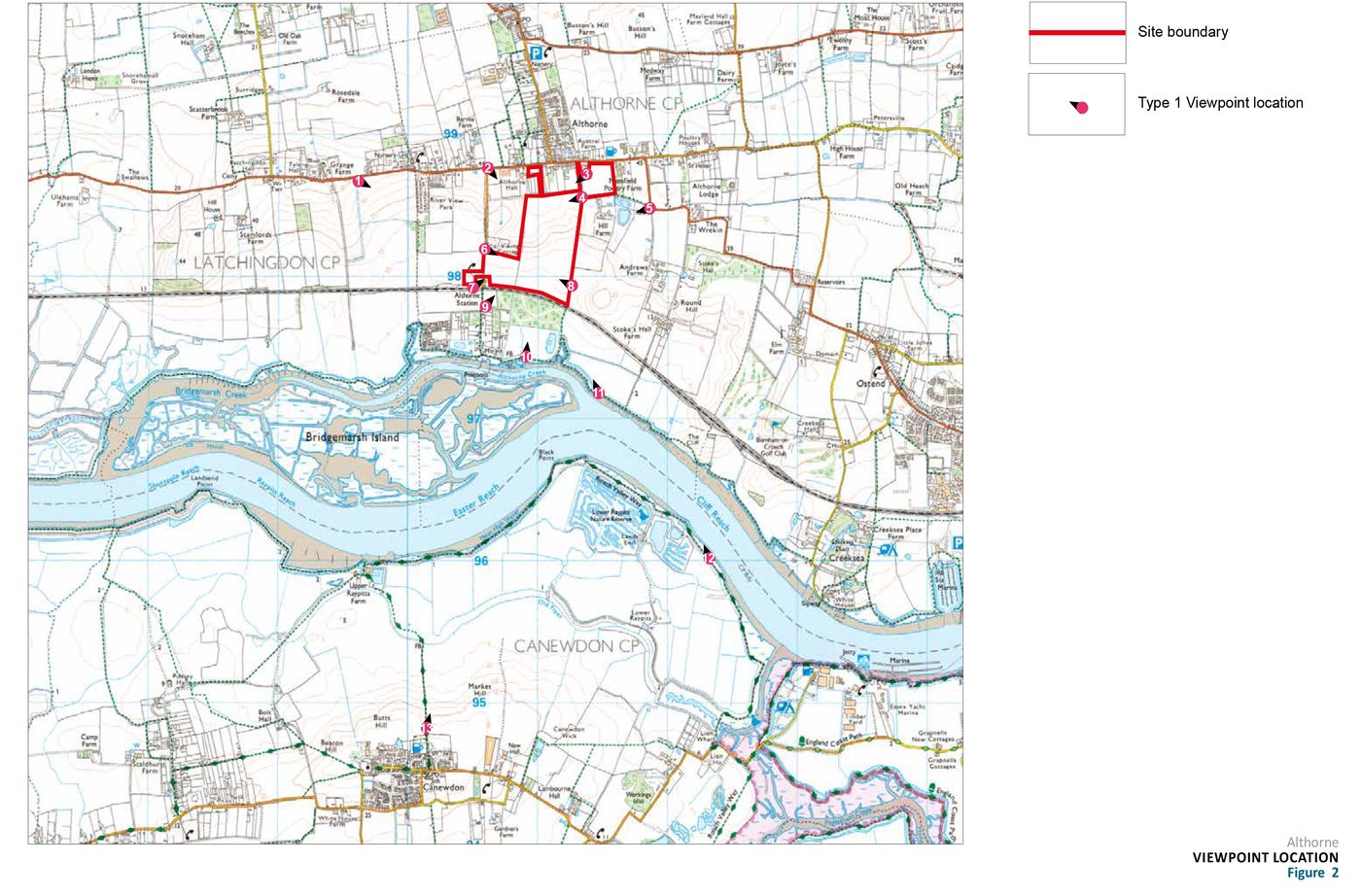 Large multi-phase residential development in north-west Essex with zoomed-in map extract